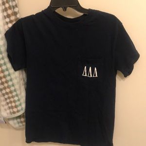 Tri Delta T Shirt beauty and the beast pocket tee